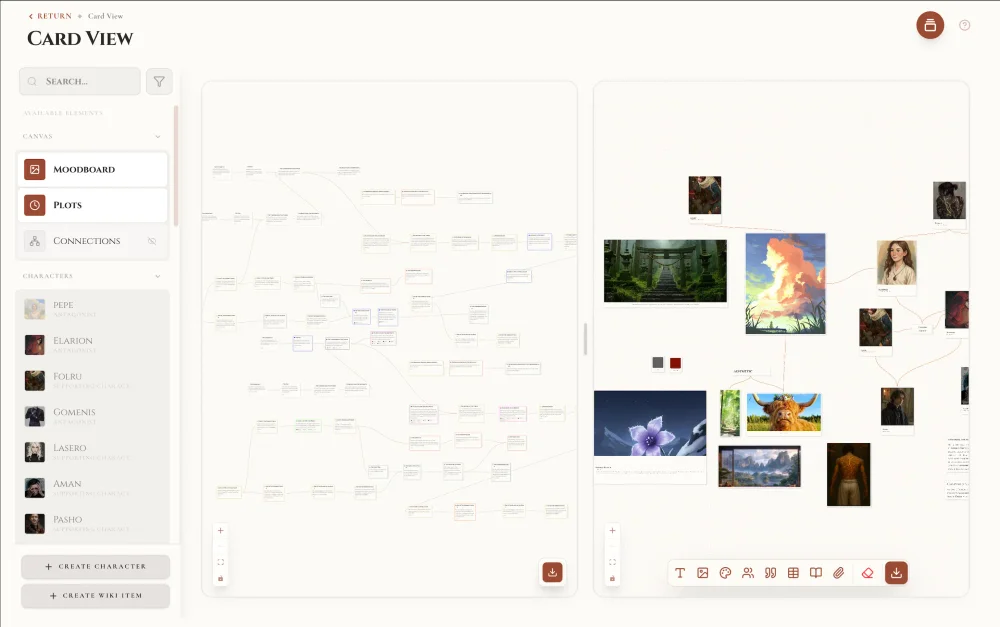 ForgeTales UI view